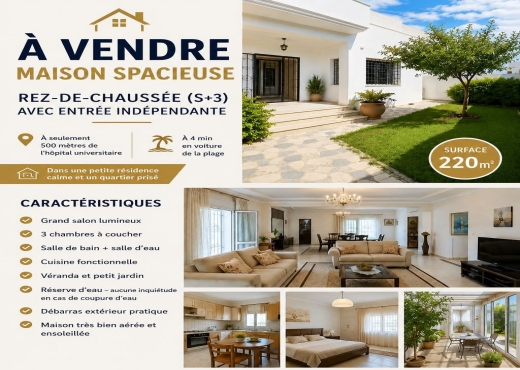 A Vendre Rez-de-chaussée a Mahdia